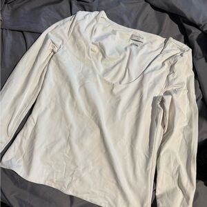 Aritzia White Long Sleeve Top